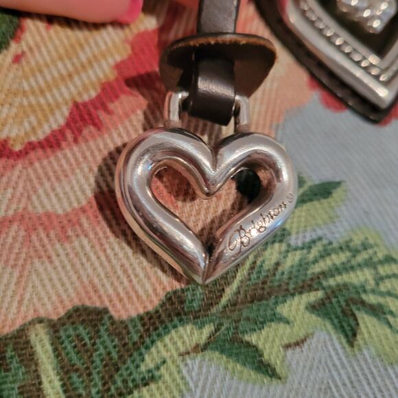 Brighton Audrey Tapestry Bag, brown leather trim multicolor floral shoulder bag - Picture 3 of 16